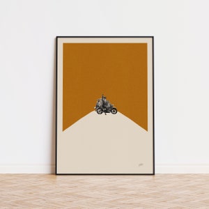 Mr Fox Inspiriert Poster | Minimalistischer Kunstdruck | Retro Kunstdruck | Wandkunst | Einweihungsparty Geschenk | Wes Anderson Filmposter