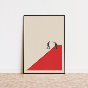 Her Inspired Poster | Mid Century Modern Poster | Minimalist Poster | Retro Art Print | Wall Art | Vintage Movie Poster