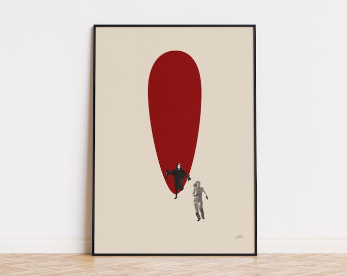Scream 1996 Inspired Poster | Mid Century Modern Poster | Minimalist Poster | Retro Art Print | Classic Movie | Christmas Gift
