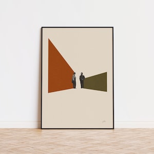 When Harry Met Sally Inspired Poster | Minimalist Art Print | Retro Art Print | Wall Art | Housewarming Gift | Classic Movie Poster