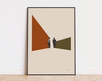 When Harry Met Sally Inspired Poster | Minimalist Art Print | Retro Art Print | Wall Art | Housewarming Gift | Classic Movie Poster