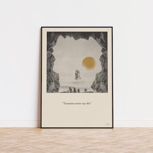 The Goonies Inspired Poster  | Mid Century Modern Poster | Minimalist Poster | Retro Art Print | Wall Art | Gifts for him