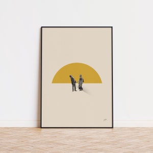 antes do cartaz inspirado do nascer do sol | poster moderno do século meados de | Pôster minimalista | Impressão de arte retrô | Filme Clássico | Presentes para ela