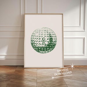 Golf Vintage Poster | Mid Century Modern Sports Art Print | Golf Gift | Gift for Dad | Retro Poster | Printable Art | Digital Download