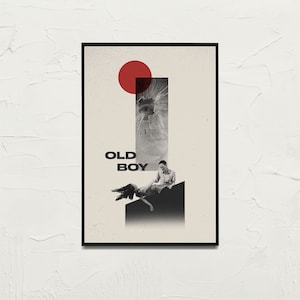 OLD BOY Korean Movie Poster | Mid Century Modern Vintage Inspired Poster | Vengeance Trilogy Poster | Park Chan Wook Poster