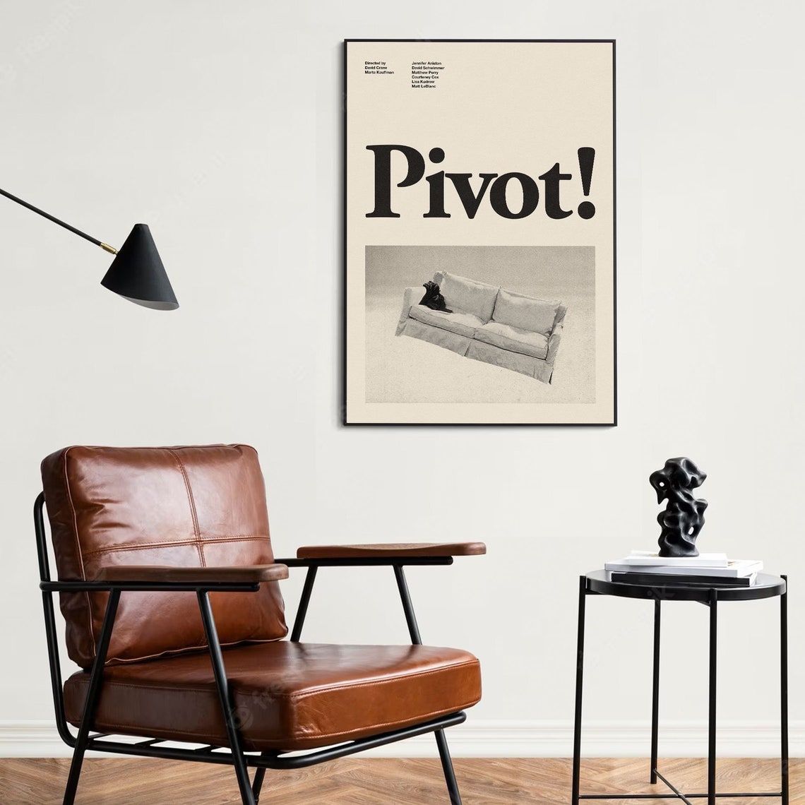 Pivot Friends Inspired Poster | Mid-century Modern Poster | Minimalist ...