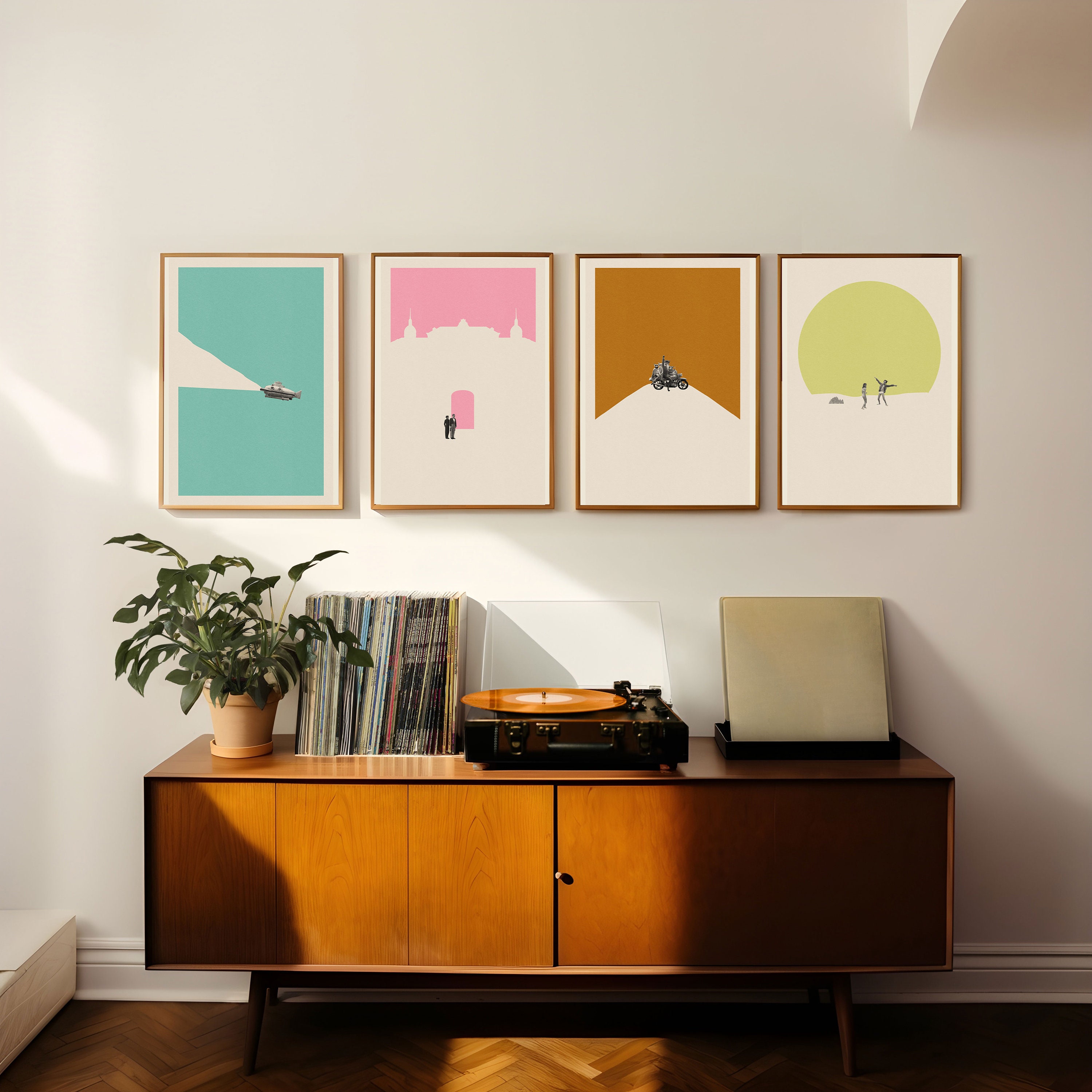 Life Aquatic Inspired Poster | Minimalist Art Print | Retro Art Print