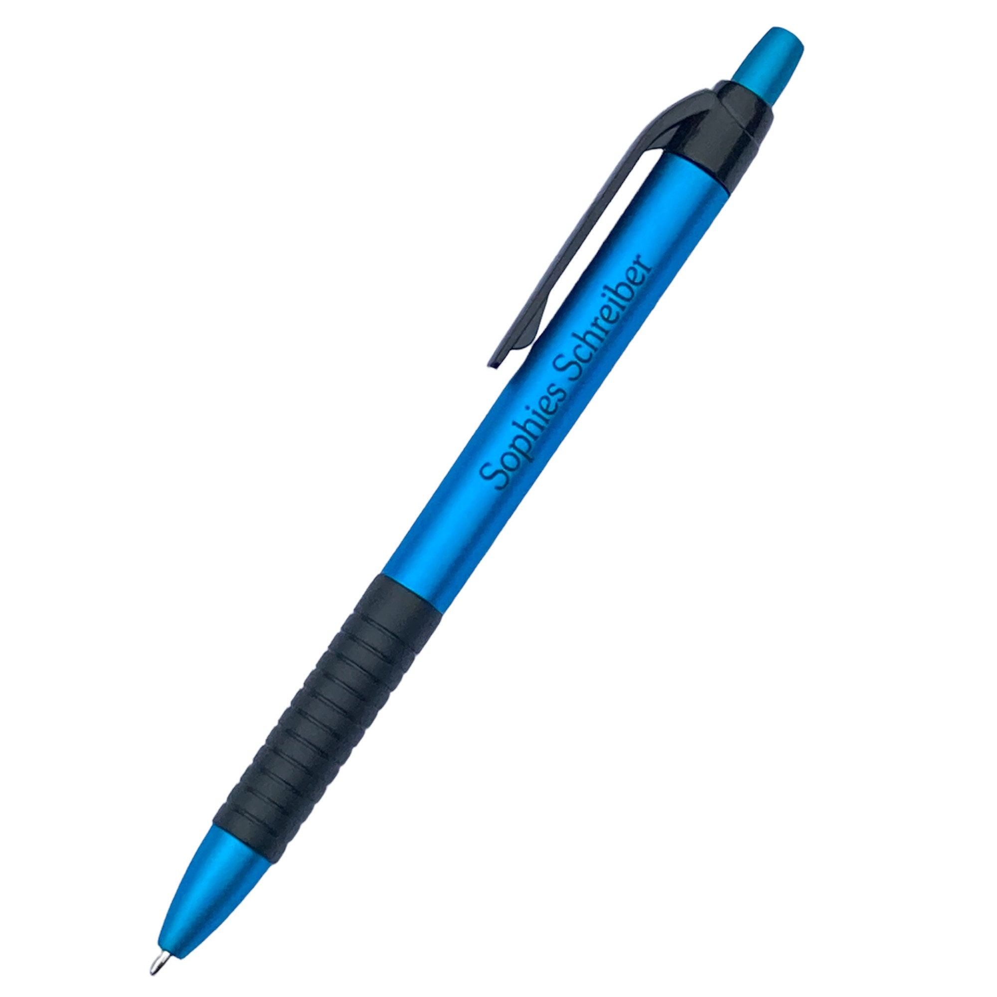 Ballpoint pen blue with lettering | engraving