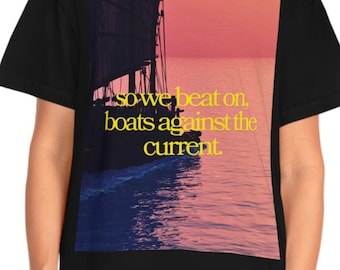Camiseta Barcos contra la corriente Gran Gatsby