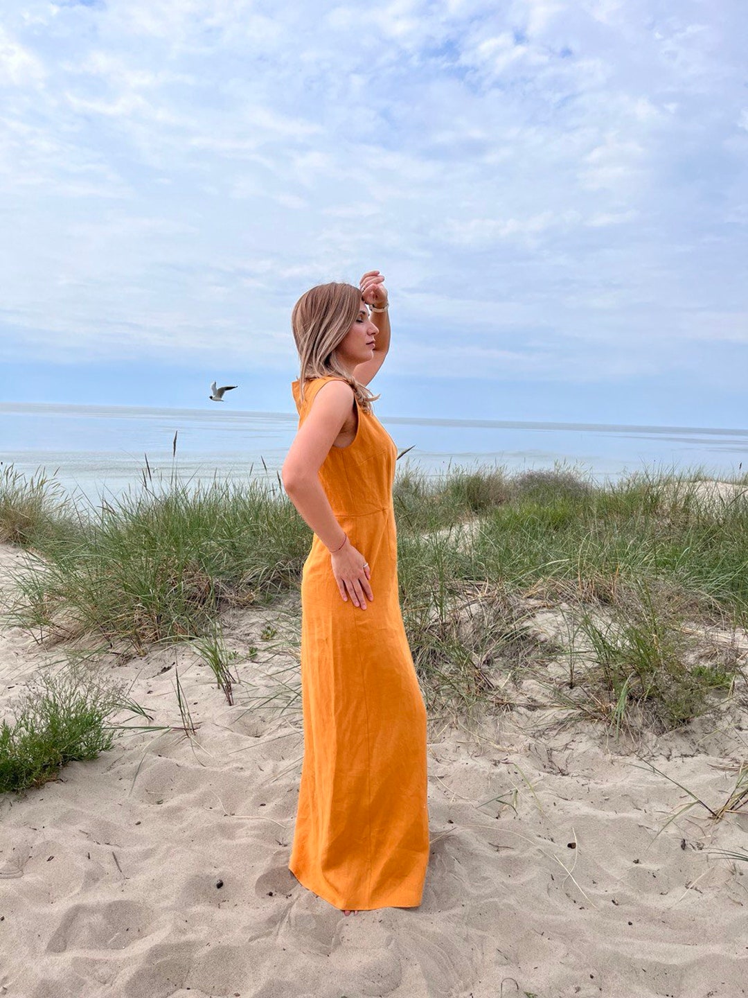 Linen maxi dress, Mustard yellow dress, White Linen Wrap dress, Wrap dress, Linen dress , Summer dress, Natural Linen dress Linen maxi dress, Mustard yellow dress, White Linen Wrap dress, Wrap dress, Linen dress , Summer dress, Natural Linen dress