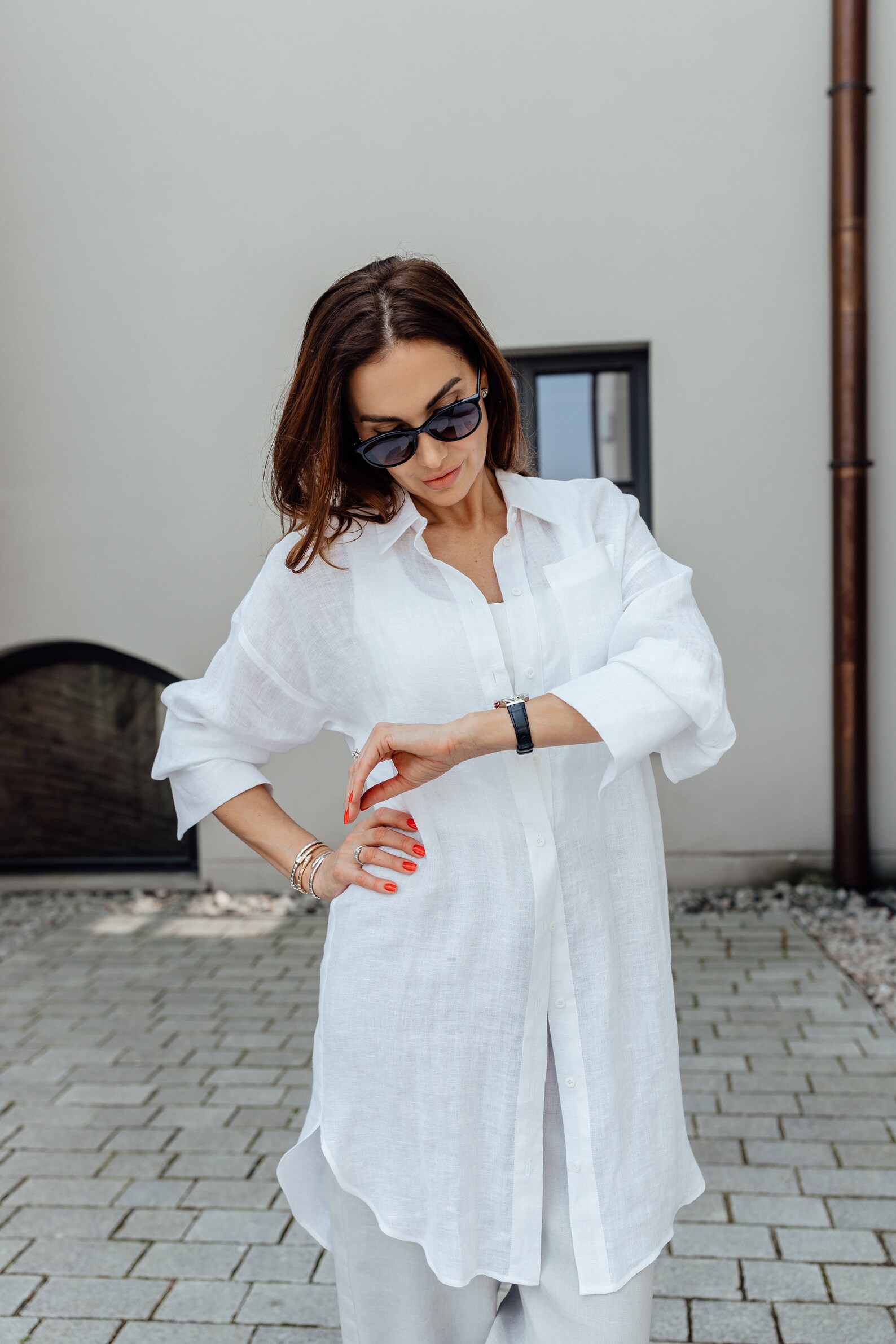 White Shirt Dress
