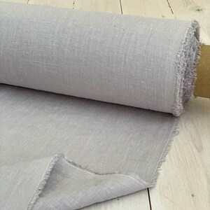 Light grey Washed Linen, Soft Organic Fabric by the Yard for Apparel, Quilting, European linen, OKEO-TEX certified, Baltic linen