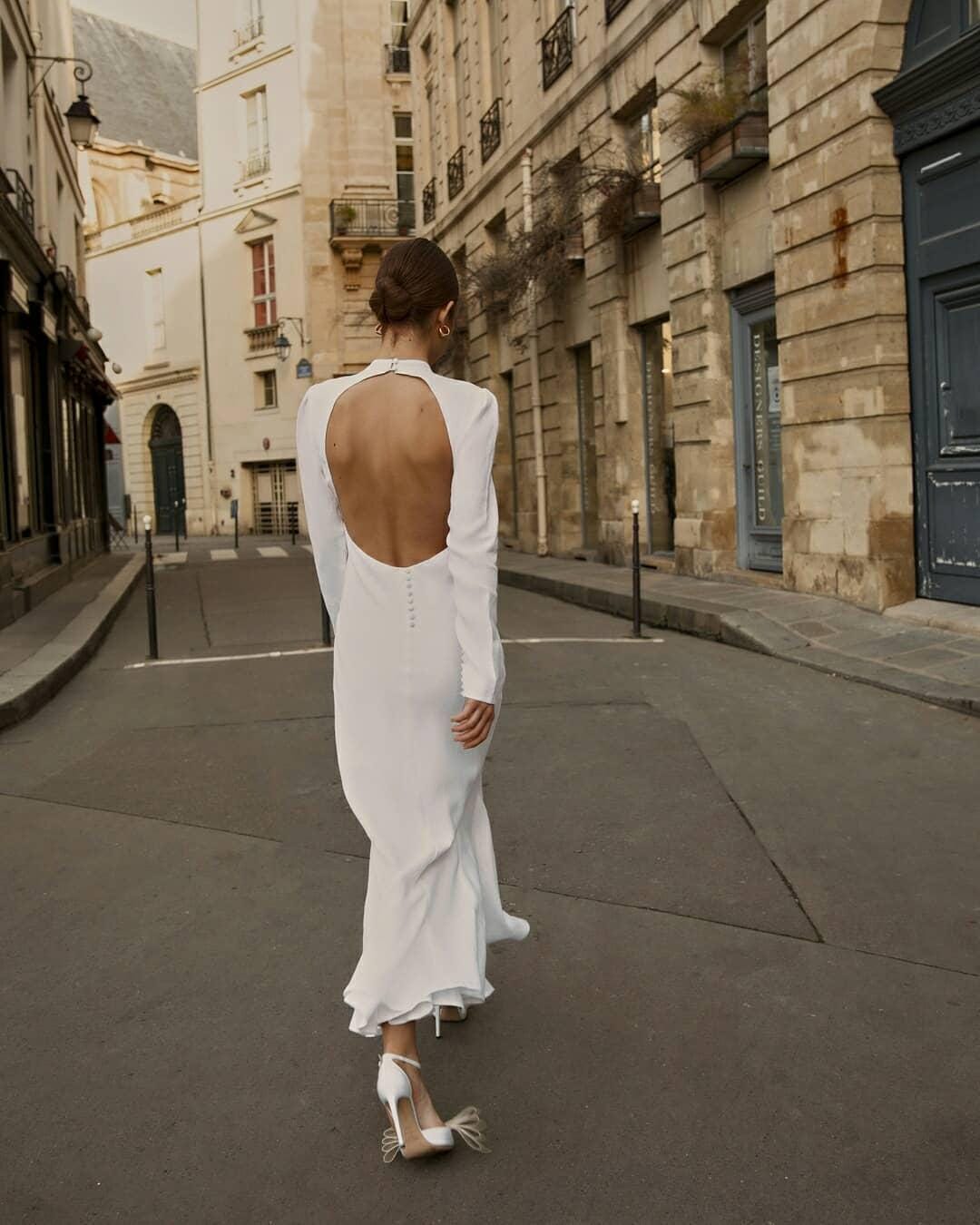 Simple Backless Maxi Cotton Dress - Etsy