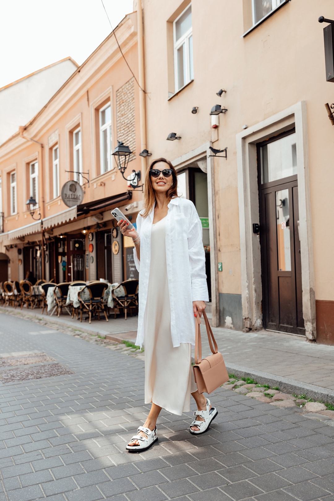 White Linen Shirt Dress