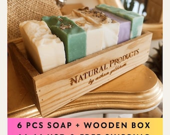 6 Pcs Natural Soap Set, Soap Set, Handmade Gift Soap, Handmade Natural Soap, Artisan soap, Handcrafted soap, Vegan soap, Organic soap