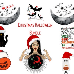christmas sublimation bundle- halloween christmas sublimation- christmas png designs- christmas designs for sublimation- spooky christmas