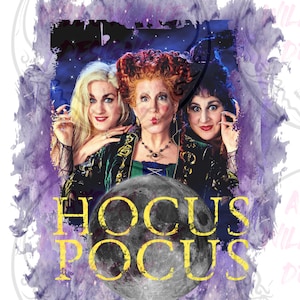 Hocus Pocus Sanderson Sisters PNG – Halloweenhäxdesign (digital nedladdning)