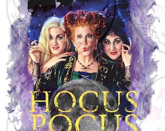 Hocus Pocus Sanderson Sisters PNG – Halloween Witch Design (Digital Download)