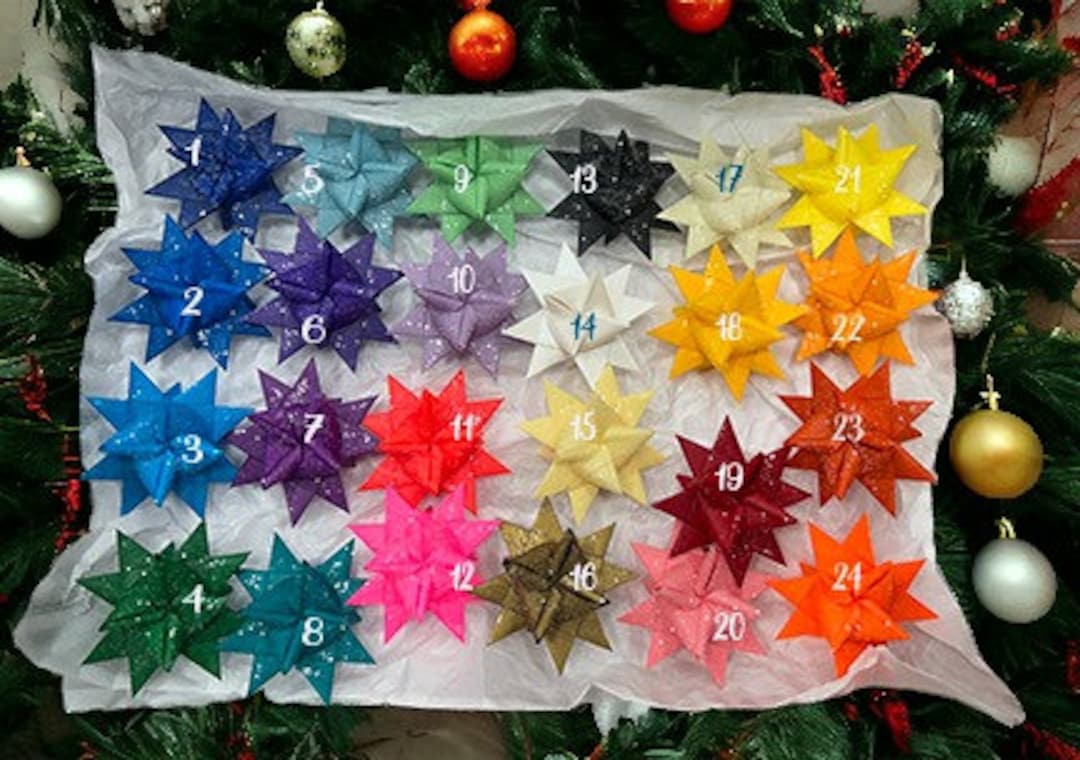 Stunning Handcrafted German Christmas Stars Set of 6 Etsy