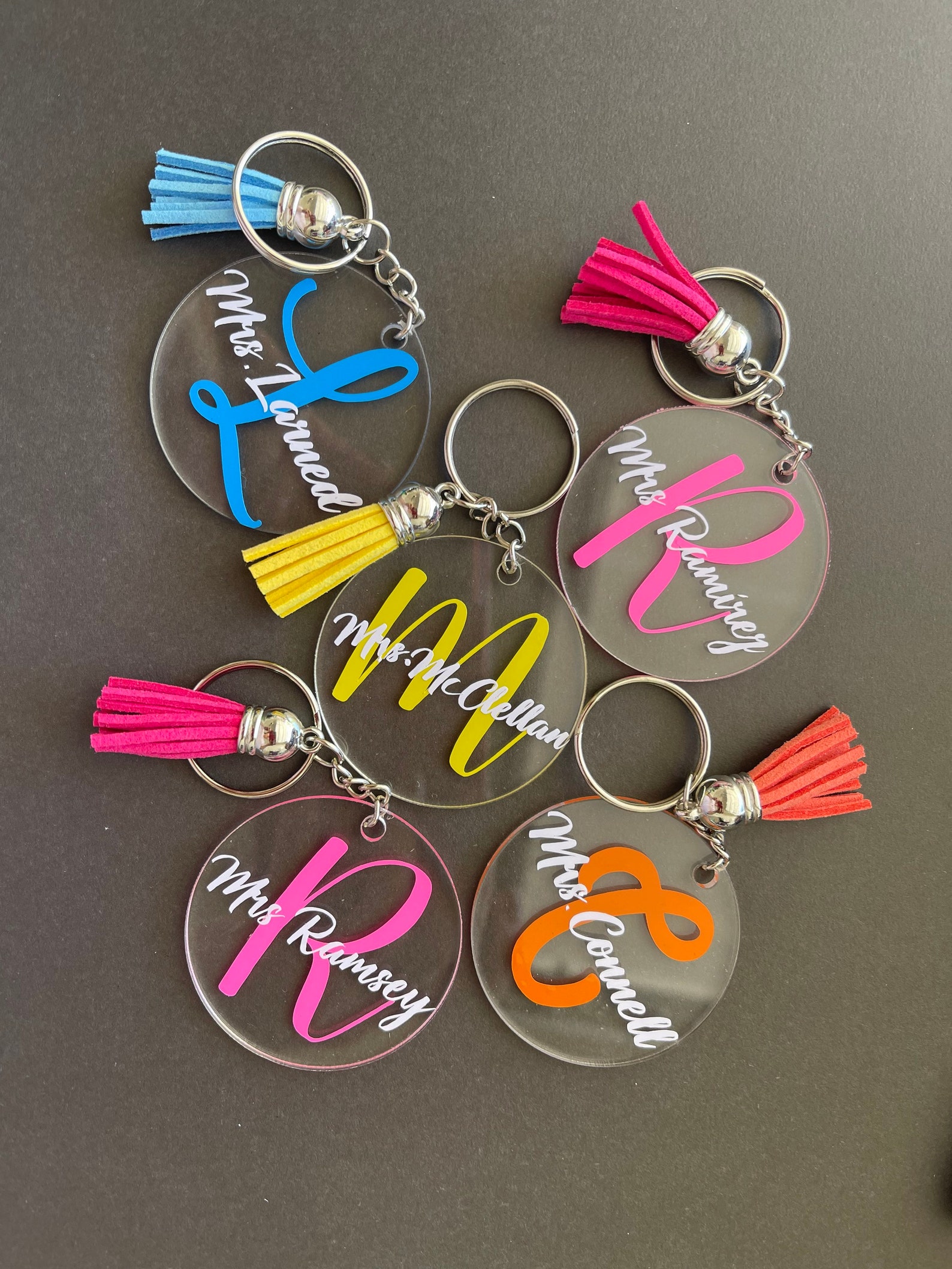 Personalized Acrylic Keychains, Custom Acrylic Keychains, Clear Keychain With Name, Paint Brush