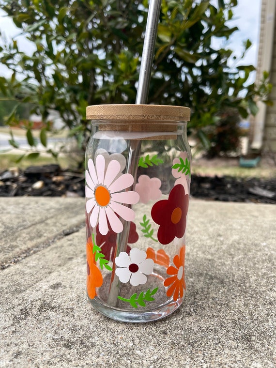 Iced Coffee Cup With Lid and Straw Iced Coffee Glass Iced 