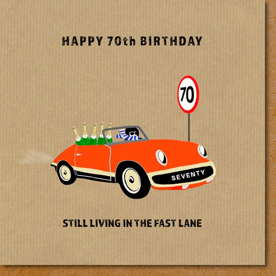 Funny happy 70th on sale birthday