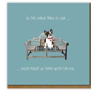 Love Card for Anniversaries, Valentines & General Sharing the Love, Funny card for dog lover