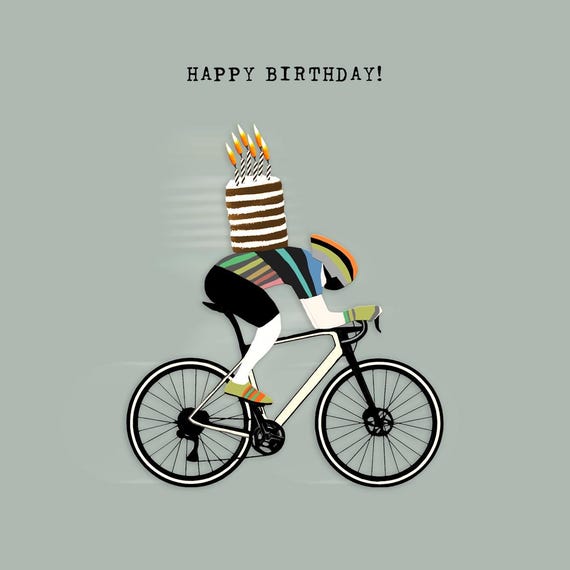 Funny Birthday card for a cyclist, Mamil - Etsy 日本