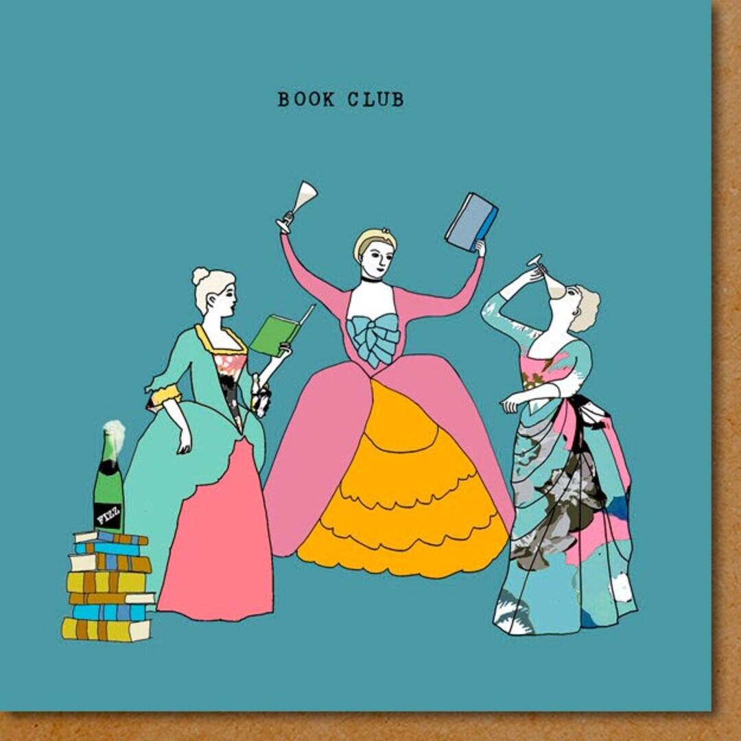 Funny Card for Reader Funny Book Club Birthday Card Period - Etsy