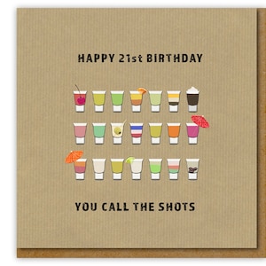 Happy 21st Birthday card, Funny 21st card