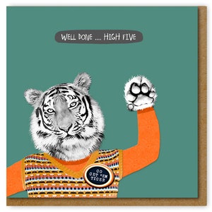 Congratulations Card, Well done...high five card