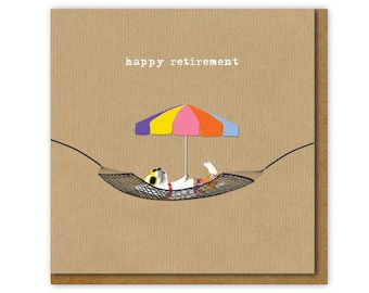 Happy Retirement Card, Chilled out retirement, Dog owning retiree