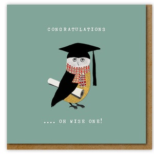 Graduation Card, Congratulations...Oh Wise One Card