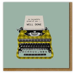 Well Done, Congratulations Card, So proud