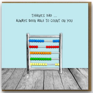 Thanks Card For Dad, Wonderful Dad, Dad Birthday, Father's Day