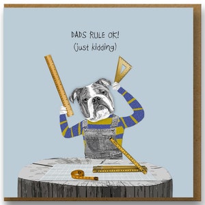 Funny Father's Day card, Dads rule Ok, Funny card for Dad