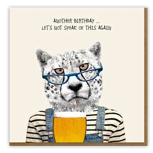 Funny card for him, Grumpy Male Birthday Card