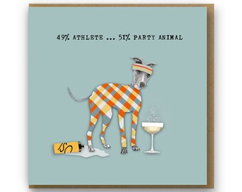 Funny Card for Athlete Party Animal