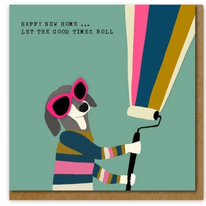 Happy New Home Card, Moving house with dog card