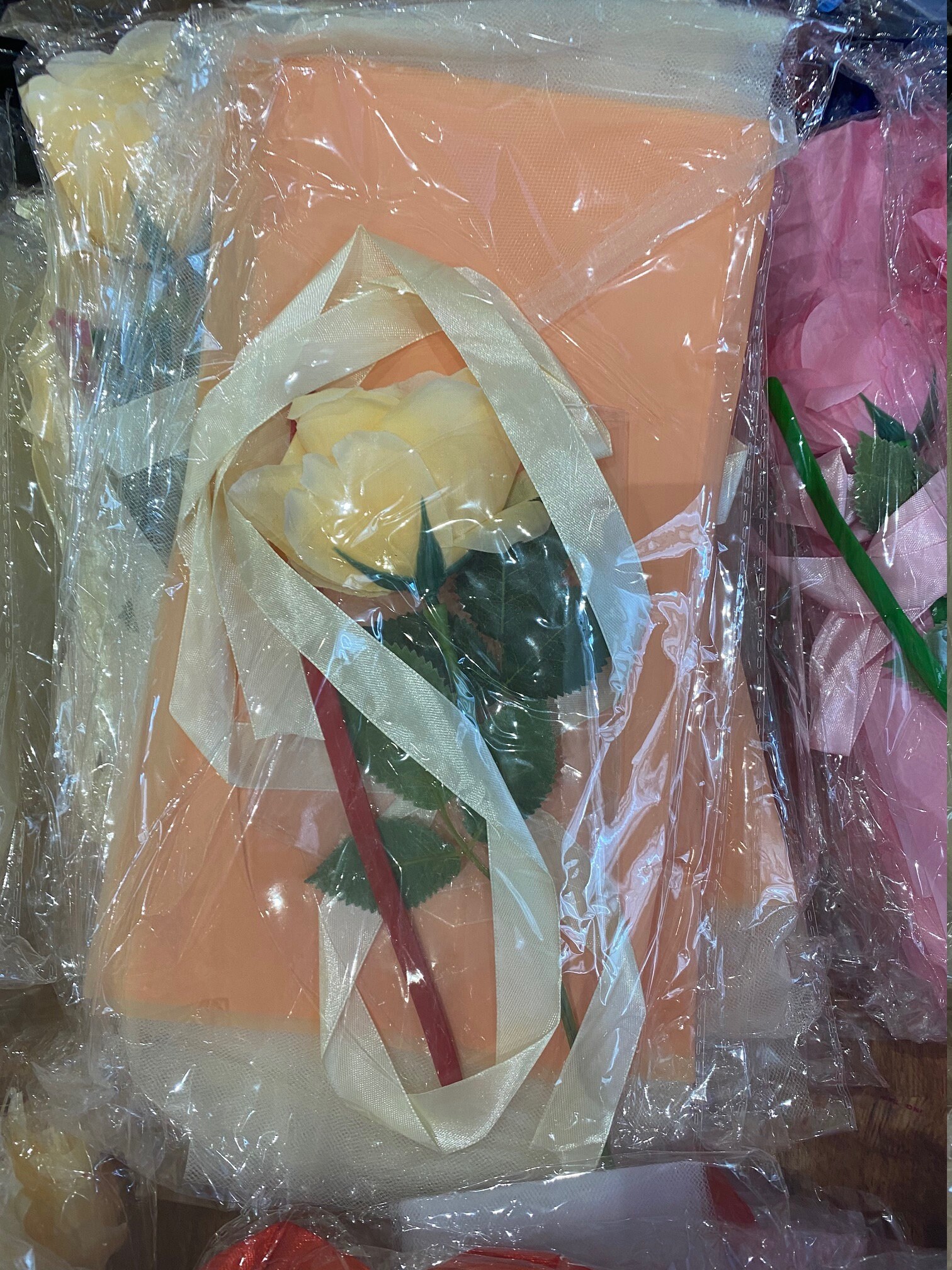 Led luminoso palloncino rose bouquet trasparente bobo palla rosa valentines  giorno regalo festa festa decorazione di nozze palloncini DWWE2937