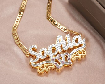Gold Filled Name Necklace - Etsy