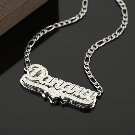 PLATE NECKLACE SILVER PLATE NECKLACE SILVER