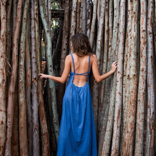 Open Back Dress - Etsy