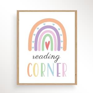 Reading Corner, Reading Corner Sign, Reading Corner Poster, Reading Nook, Classroom Reading Corner, Reading Corner Print, Digital Download