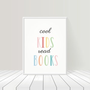 Reading Corner Poster, Classroom Reading Printables,  Playroom Decor, Reading Corner Decor, Reading Poster, Read