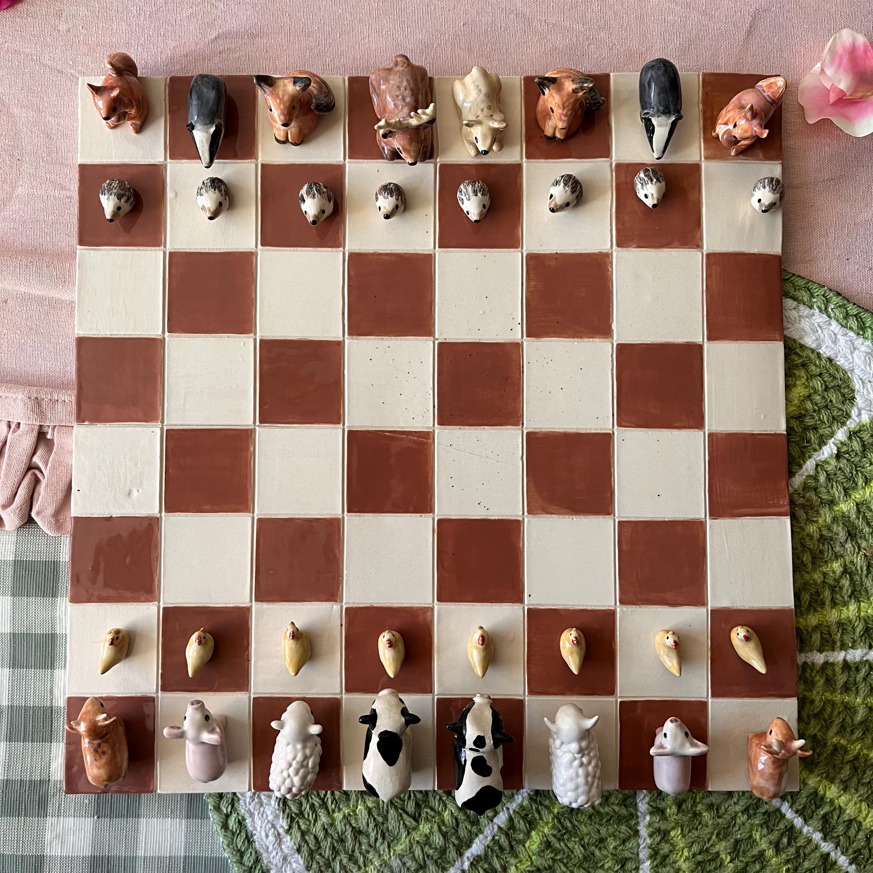 Ceramic chess set - Etsy 日本