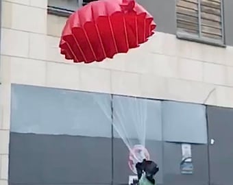Mini parachute-Round parachute toy-Miniature parachute For Kids-Parachute party favor Round mini parachute gift Small Parachute decoration