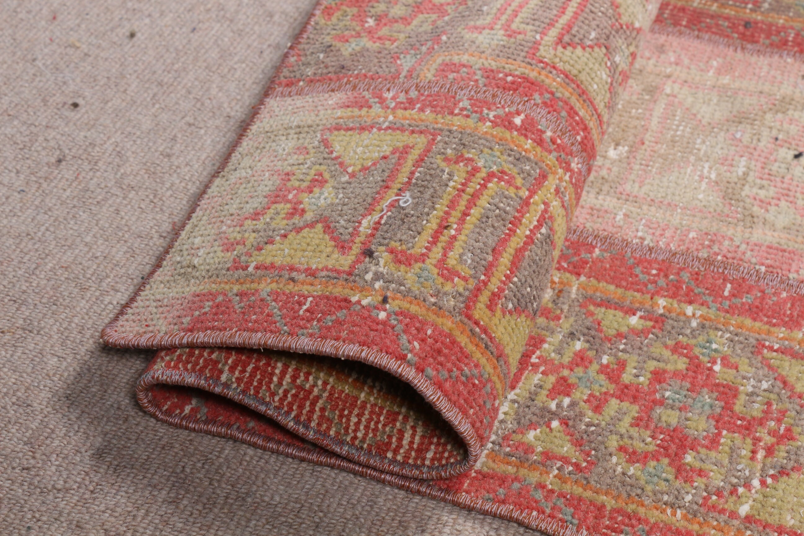 【3日間だけ値下げ】②未使用 トルコ　ラグ　パッチワーク　ヴィンテージ　絨毯 3日間だけ値下げ】②未使用 トルコ ラグ パッチワーク ヴィンテージ