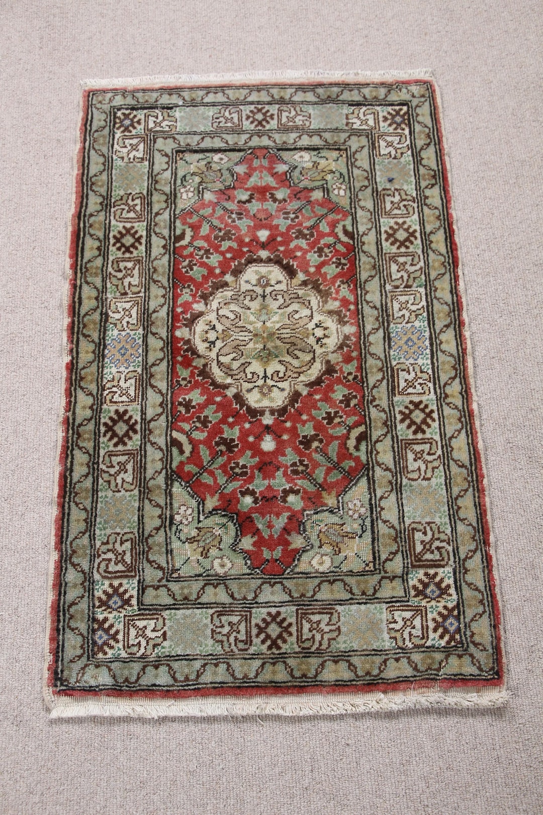 Turkish Rug Small 2x3 Small Rug, Vintage Rug, Turkish Rug, Oushak Rugs, Rugs for Entry, 1 ...