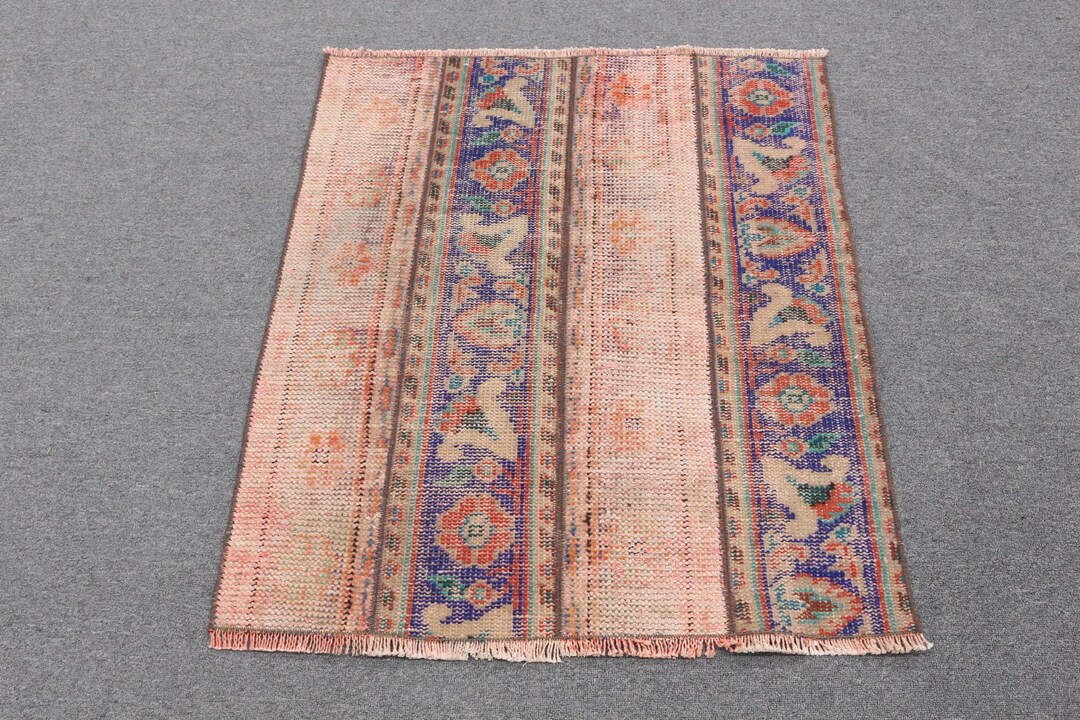 Vintage Rug, Turkish Rug, Small Rug, Home Decor Rug, 35x41